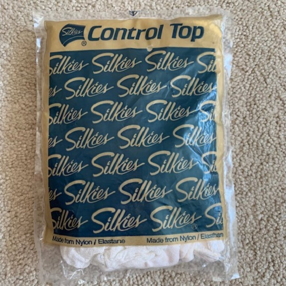 Vintage Silkies control top pantyhose M